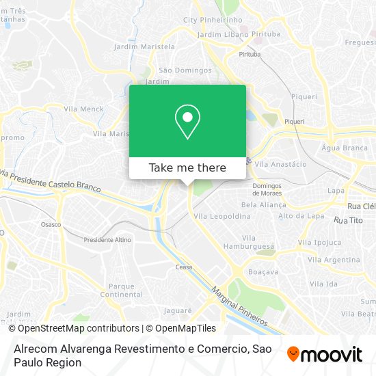 Alrecom Alvarenga Revestimento e Comercio map