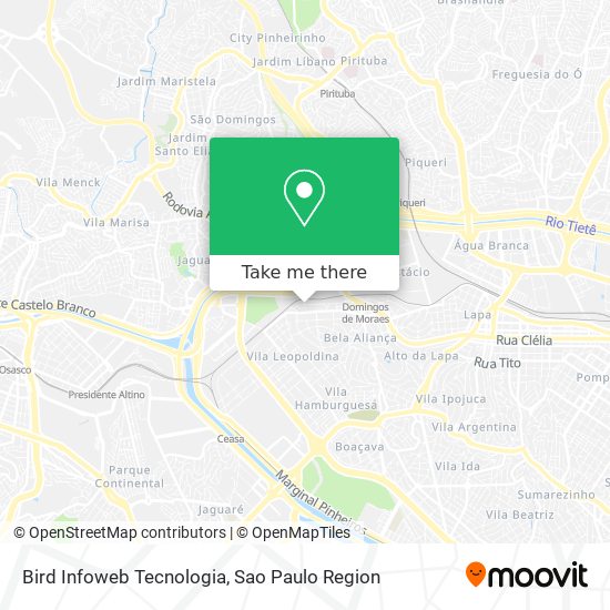 Bird Infoweb Tecnologia map