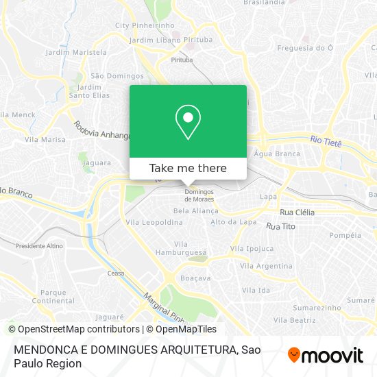 Mapa MENDONCA E DOMINGUES ARQUITETURA