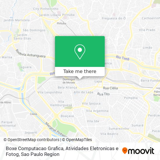 Mapa Boxe Computacao Grafica, Atividades Eletronicas e Fotog