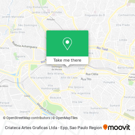 Criateca Artes Graficas Ltda - Epp map