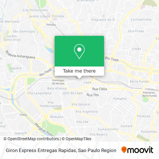 Mapa Giron Express Entregas Rapidas