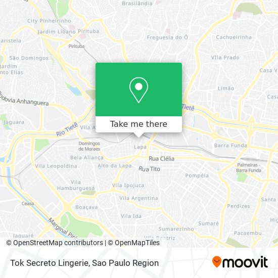 Tok Secreto Lingerie map