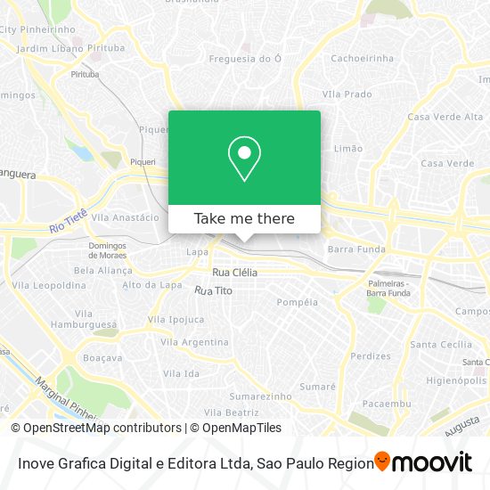 Inove Grafica Digital e Editora Ltda map