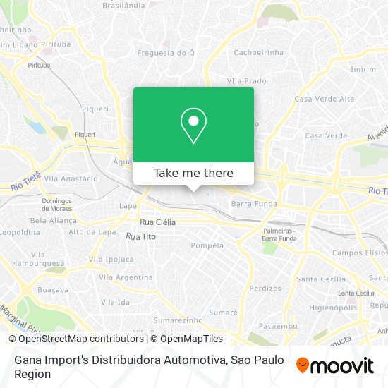 Mapa Gana Import's Distribuidora Automotiva