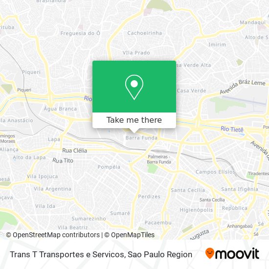 Trans T Transportes e Servicos map