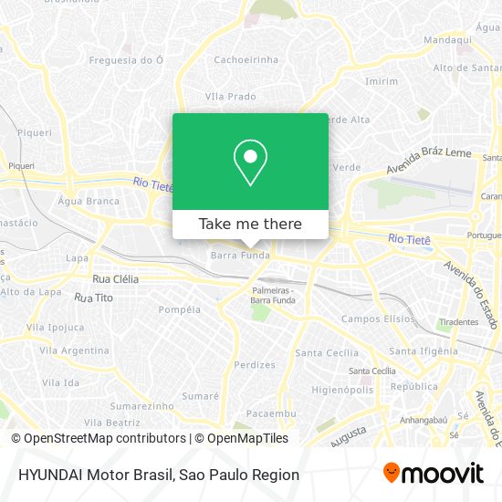 Mapa HYUNDAI Motor Brasil