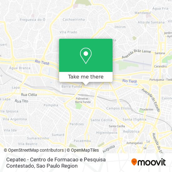 Cepatec - Centro de Formacao e Pesquisa Contestado map