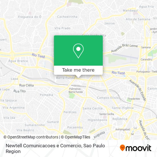 Mapa Newtell Comunicacoes e Comercio