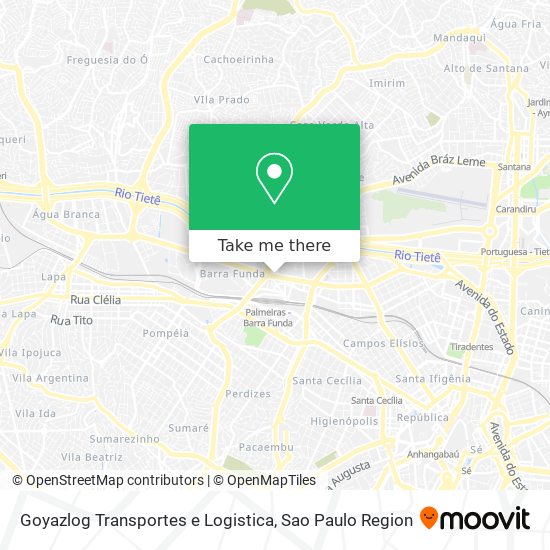 Mapa Goyazlog Transportes e Logistica
