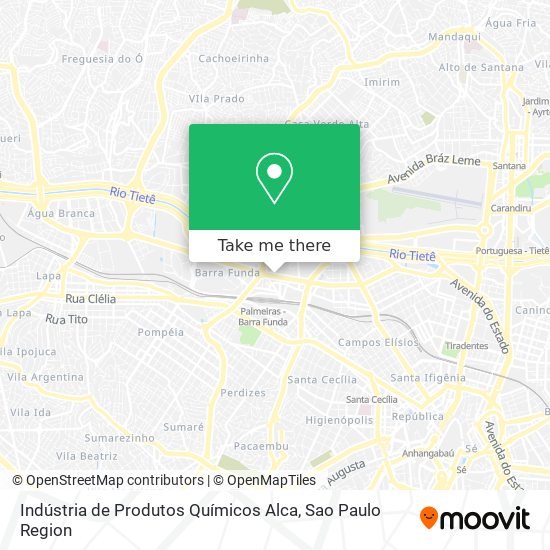 Indústria de Produtos Químicos Alca map