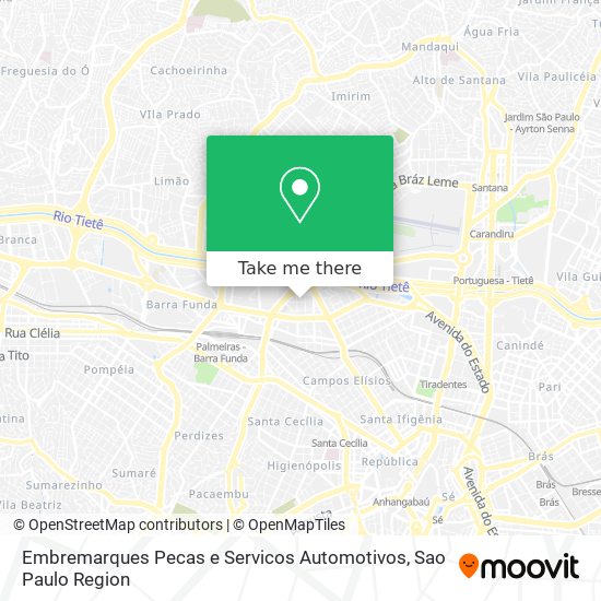 Mapa Embremarques Pecas e Servicos Automotivos