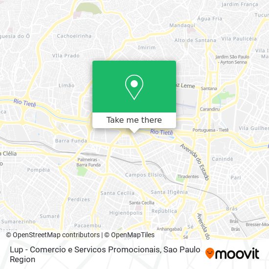 Lup - Comercio e Servicos Promocionais map