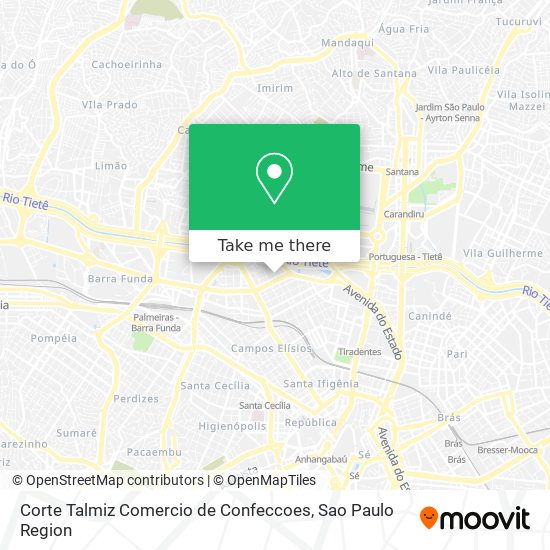 Corte Talmiz Comercio de Confeccoes map