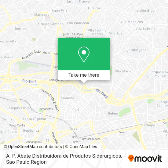 A. P. Abate Distribuidora de Produtos Siderurgicos map