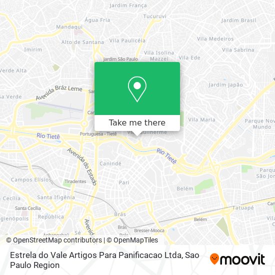 Estrela do Vale Artigos Para Panificacao Ltda map