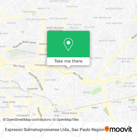 Expresso Sulmatogrossense Ltda. map