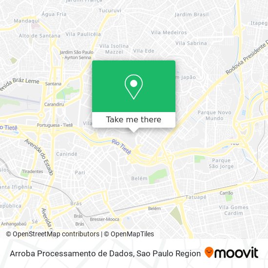 Arroba Processamento de Dados map