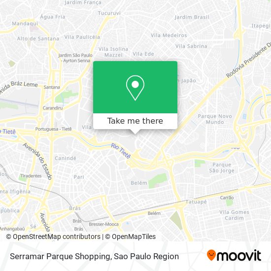 Serramar Parque Shopping map