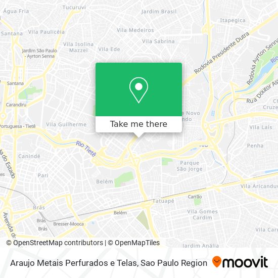 Araujo Metais Perfurados e Telas map