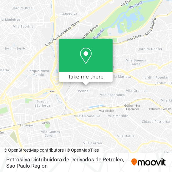 Petrosilva Distribuidora de Derivados de Petroleo map