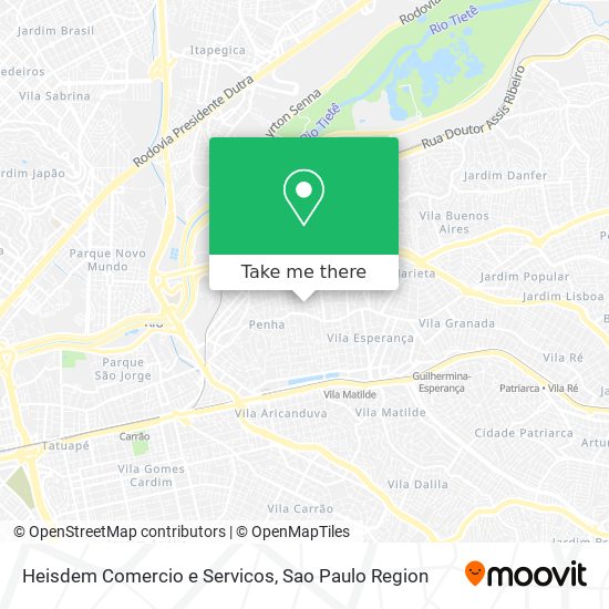 Mapa Heisdem Comercio e Servicos