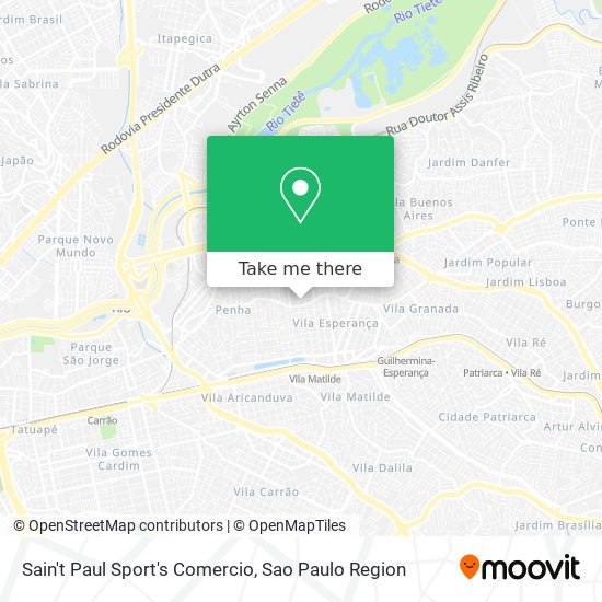 Sain't Paul Sport's Comercio map