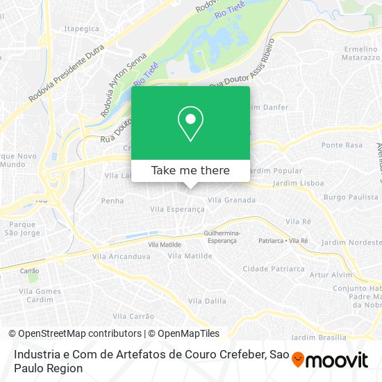 Industria e Com de Artefatos de Couro Crefeber map