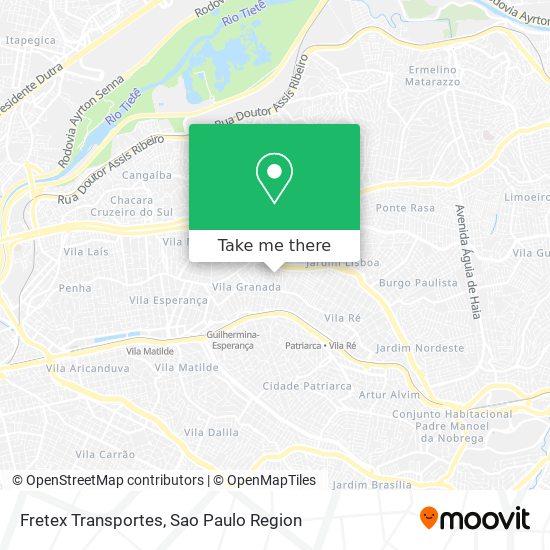 Fretex Transportes map