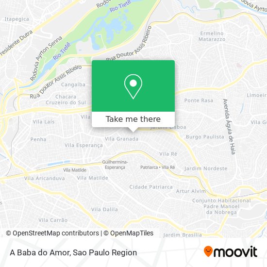 A Baba do Amor map