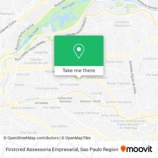 Mapa Firstcred Assessoria Empresarial