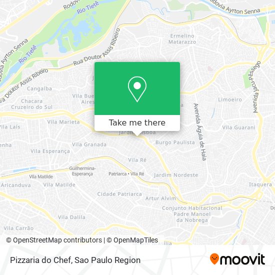 Pizzaria do Chef map