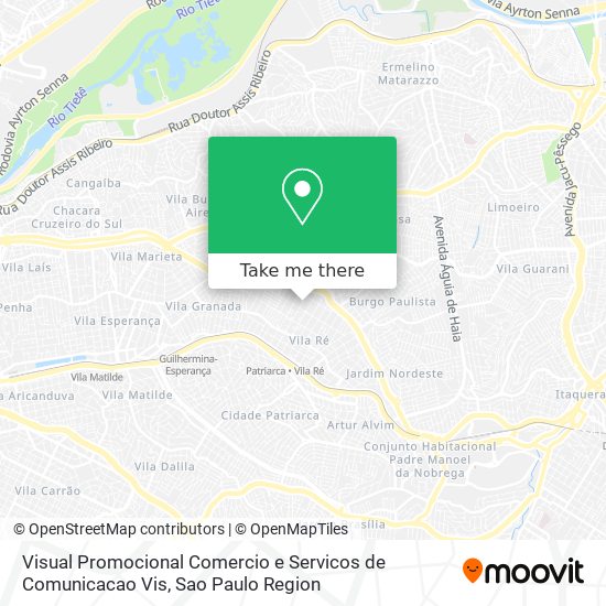 Mapa Visual Promocional Comercio e Servicos de Comunicacao Vis