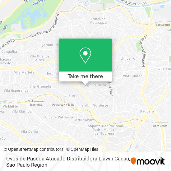 Ovos de Pascoa Atacado Distribuidora Llavyn Cacau map
