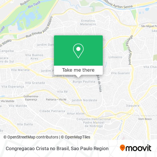 Mapa Congregacao Crista no Brasil