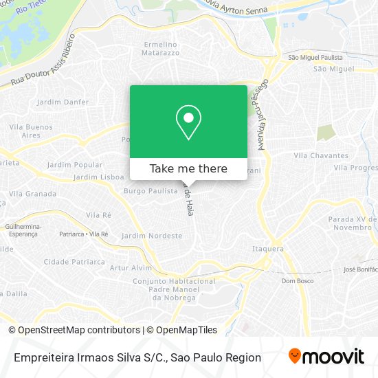 Empreiteira Irmaos Silva S/C. map