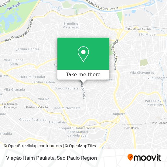 Viação Itaim Paulista map