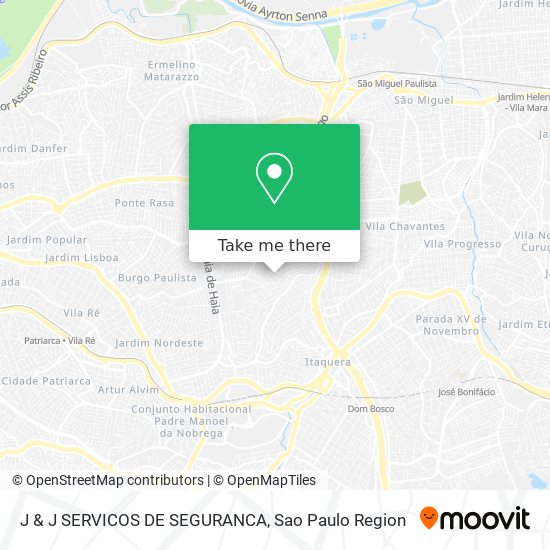 Mapa J & J SERVICOS DE SEGURANCA