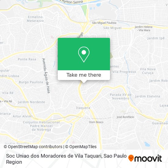 Mapa Soc Uniao dos Moradores de Vila Taquari