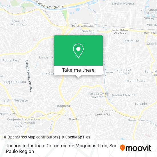 Taunos Indústria e Comércio de Máquinas Ltda map