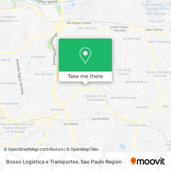 Mapa Bosso Logistica e Transportes