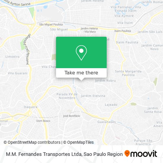 M.M. Fernandes Transportes Ltda map