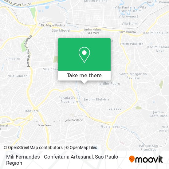 Mapa Mili Fernandes - Confeitaria Artesanal