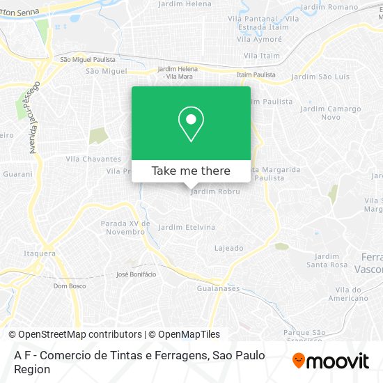 A F - Comercio de Tintas e Ferragens map