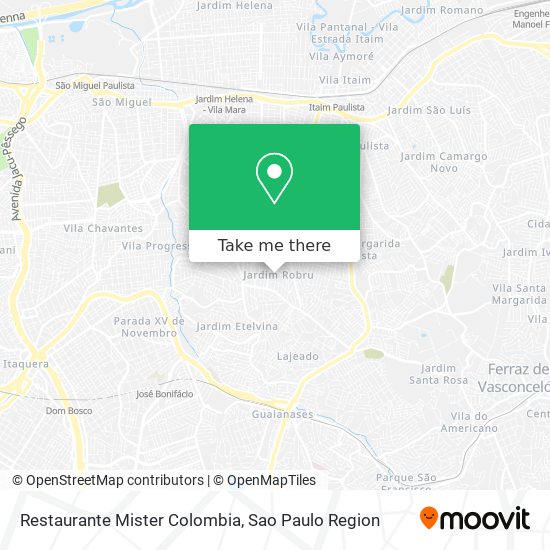 Restaurante Mister Colombia map