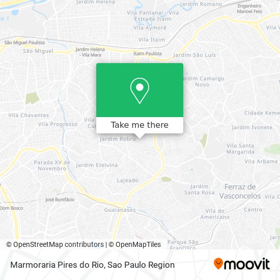 Mapa Marmoraria Pires do Rio