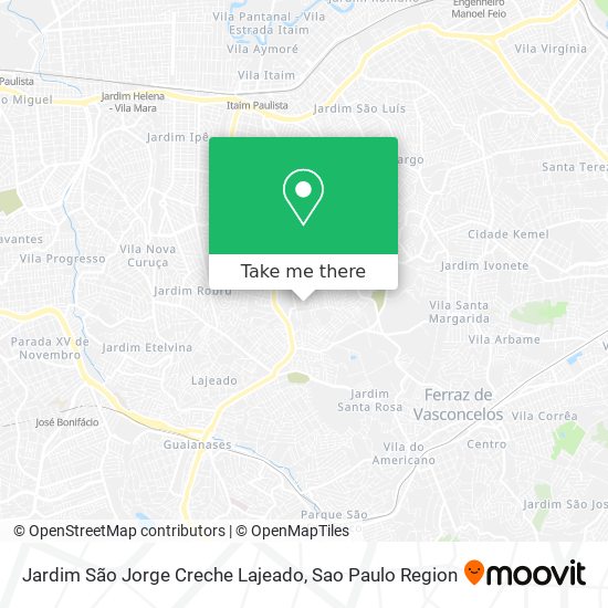 Jardim São Jorge Creche Lajeado map