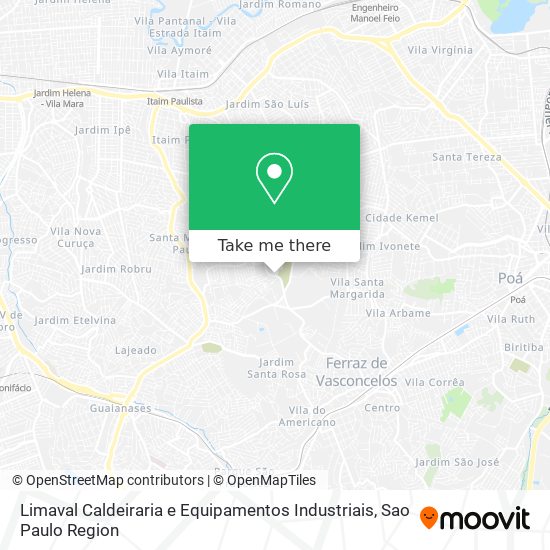 Limaval Caldeiraria e Equipamentos Industriais map