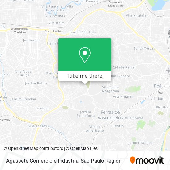 Agassete Comercio e Industria map