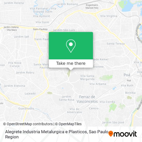 Alegrete Industria Metalurgica e Plasticos map